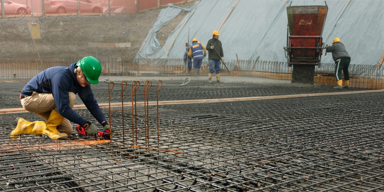 Cordless Angel Grinder cutting Rebar