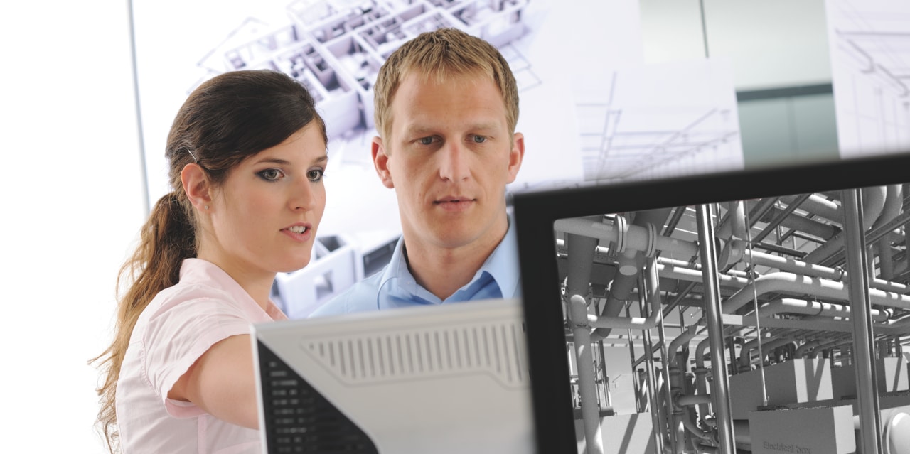 BIM used to avoid clashes between pipes and cables on construction sites